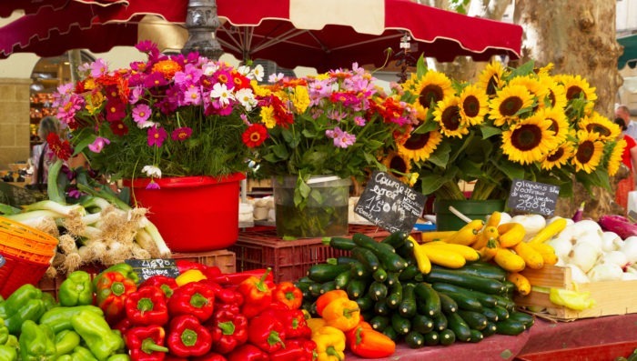 market in Provence, France