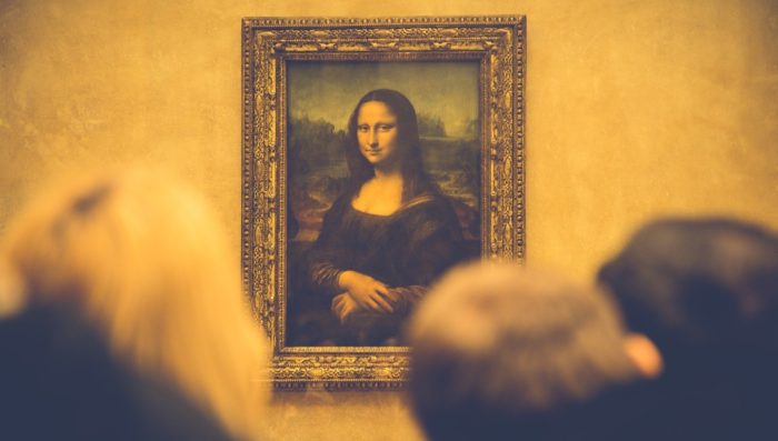 Mona Lisa painting in Louvre Museum